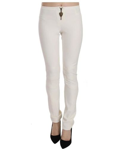 Just Cavalli Skinny Trousers - White