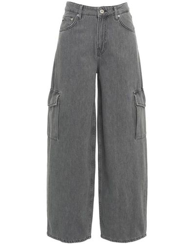 Ottod'Ame Wide Jeans - Grey
