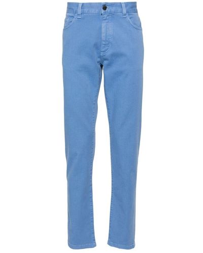 Zegna Slim fit baumwoll elasthan jeans - Blau