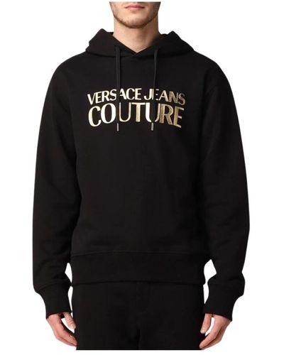Versace Logo thick sweatshirt 72gait01cf01t - Schwarz