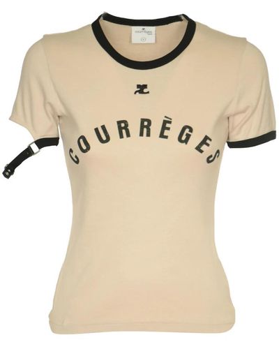 Courreges T-Shirts - Natural