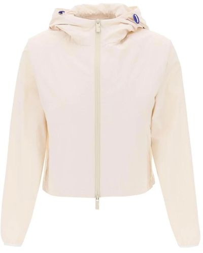Burberry Ekd cropped windbreaker jacket - Bianco
