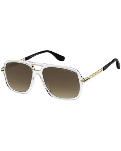 Marc Jacobs Crystal/brown shaded sonnenbrille - Mettallic