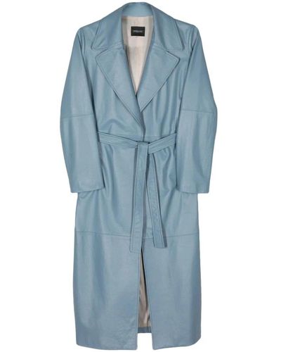 Simonetta Ravizza Coats > belted coats - Bleu