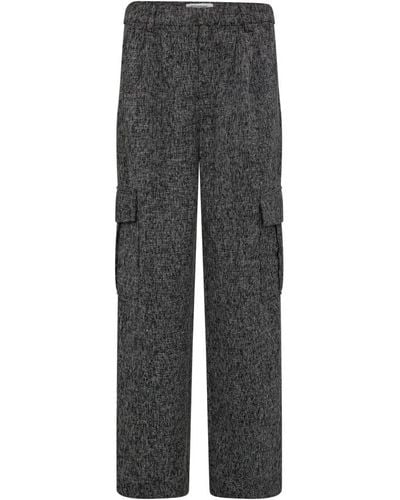 co'couture Trousers > tapered trousers - Gris
