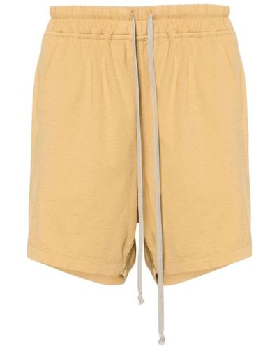 Rick Owens Schwarze denim-shorts made in italien - Natur