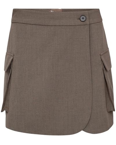 co'couture Short Skirts - Brown