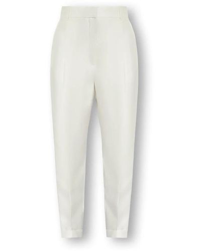 Alexander McQueen Tapered Trousers - White
