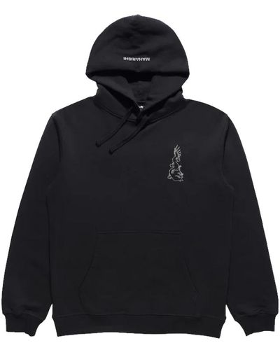 Maharishi Reflektierender dragon hoodie - Schwarz