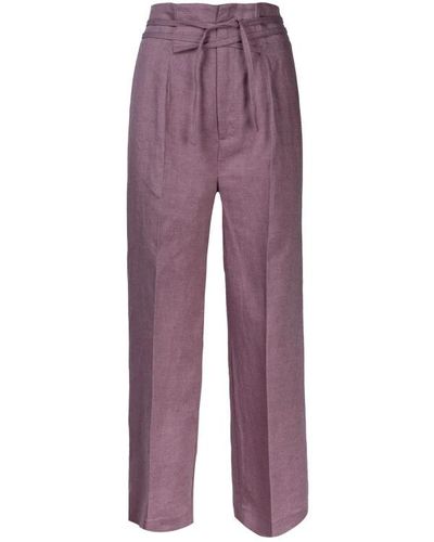 Erika Cavallini Semi Couture Wide Trousers - Purple