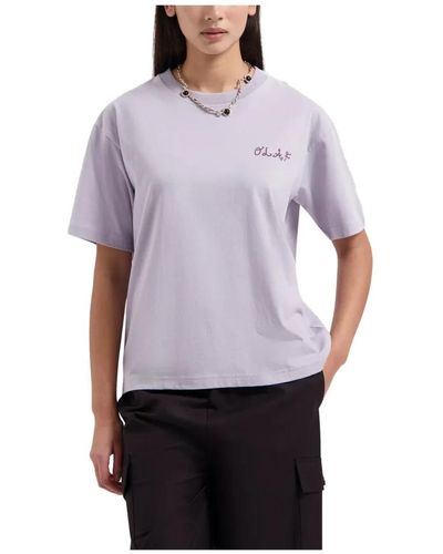 OLAF HUSSEIN Camiseta de ondas para mujer - Morado