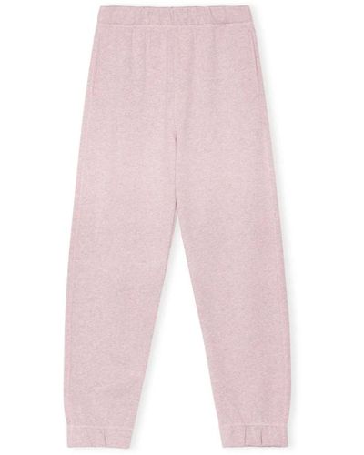 Ganni Lila fleece jogginghose - Pink