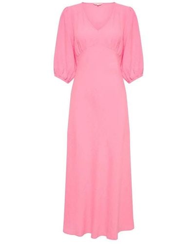 Part Two Midi Dresses - Pink