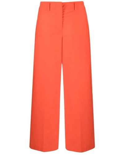 Erika Cavallini Semi Couture Wide Trousers - Red