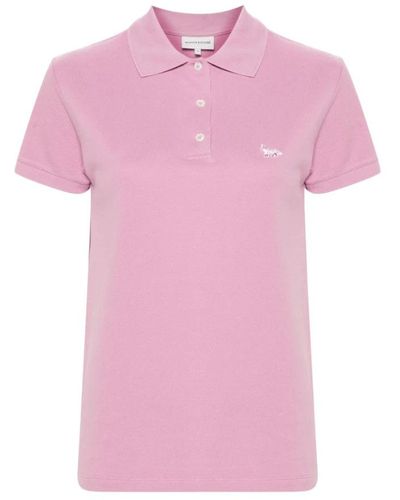 Maison Kitsuné Polo Shirts - Pink