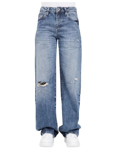 Armani Exchange Loose-fit jeans - Blau