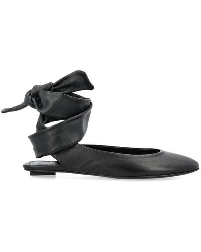 The Attico Shoes > flats > ballerinas - Noir