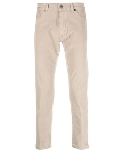 PT Torino Slim-Fit Trousers - Natural