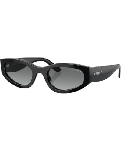 Vogue Cat-eye sonnenbrille schwarz glänzend