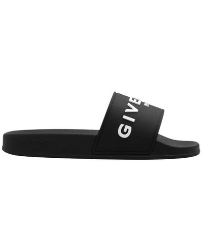 Givenchy Slides mit logo - Schwarz