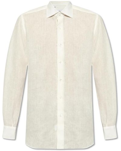 Brioni Shirts > formal shirts - Blanc