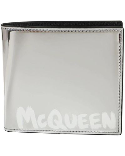 Alexander McQueen Wallets & Cardholders - Metallic