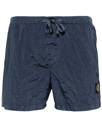 Stone Island Stylische bermuda-shorts für männer - Blau