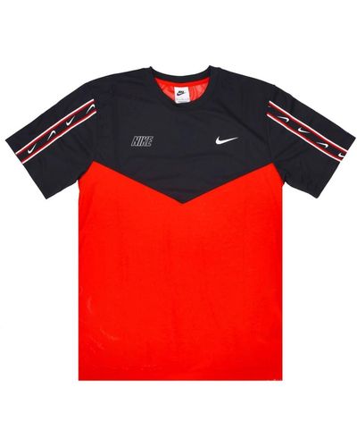 Nike Wiederholen sportbekleidung tee lt crimson/black/white - Rot