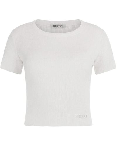 Guess Tops > t-shirts - Blanc
