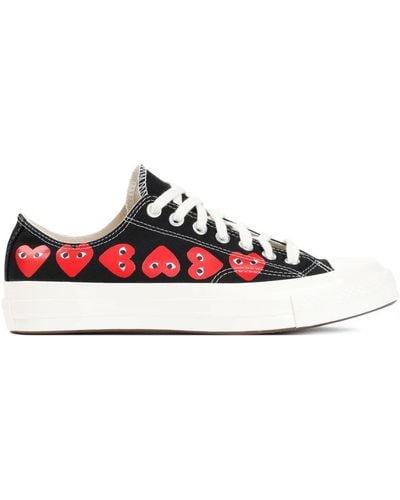 COMME DES GARÇONS PLAY Multi heart low top sneakers - Rot