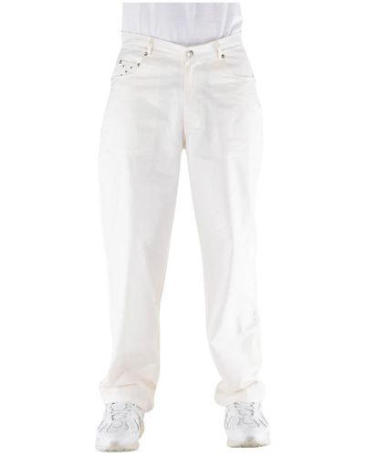 Pop Trading Co. Pantalone drs linen - Bianco