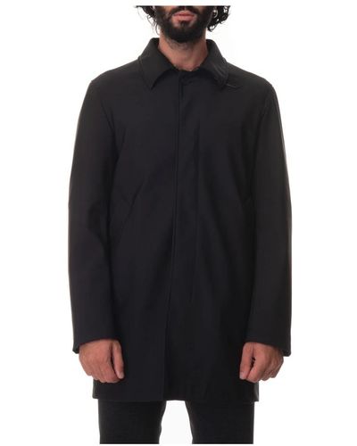Paoloni Coats > single-breasted coats - Noir
