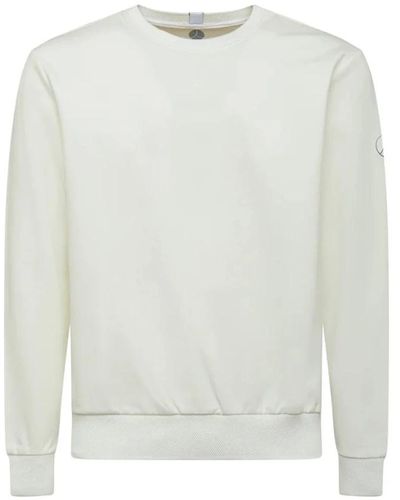 People Of Shibuya Technischer stoff crewneck sweatshirt schwarz navy - Weiß