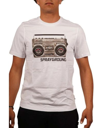 Sprayground Vintage Print T-Shirt - Weiß