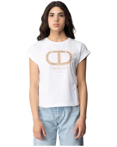 Twin Set Camisetas y polos blancos