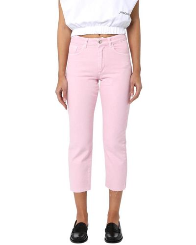 hinnominate Cropped trousers - Pink