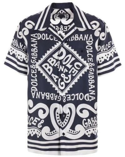 Dolce & Gabbana Short Sleeve Shirts - Blue