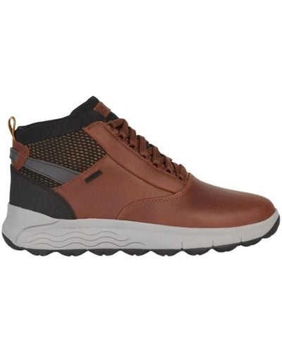 Geox Lace-Up Boots - Brown