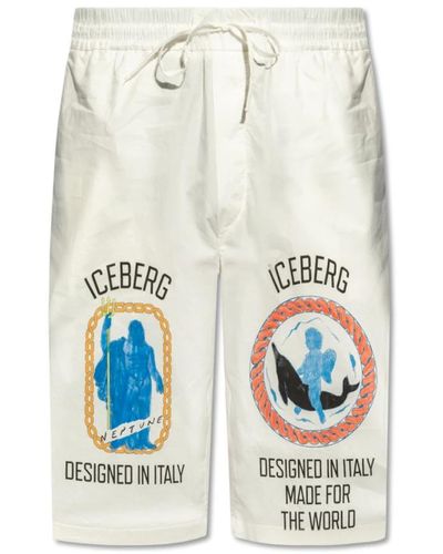 Iceberg Pantaloncini stampati - Bianco