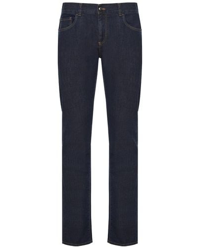 Canali Slim-fit baumwoll jeans - Blau