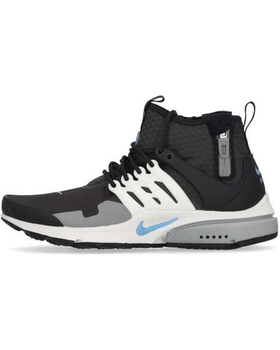 Nike Anthrazit blau weiß utility sneakers - Schwarz