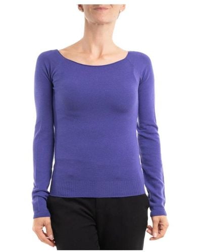 Marella Round-Neck Knitwear - Purple