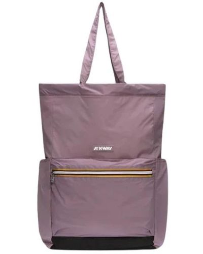 K-Way Tote Bags - Purple