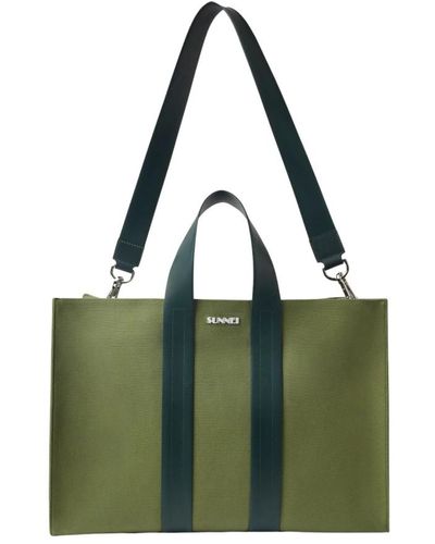 Sunnei Bags > tote bags - Vert