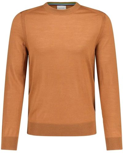 PS by Paul Smith Round-Neck Knitwear - Brown