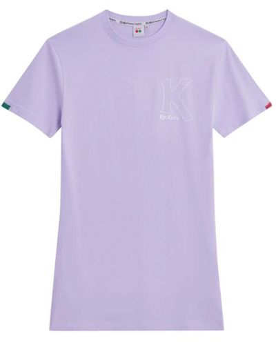 Kickers Abito t-shirt in cotone stile lifestyle - Viola