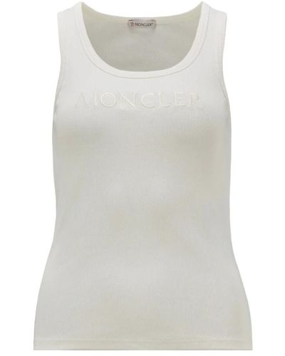 Moncler Sleeveless Tops - Grey