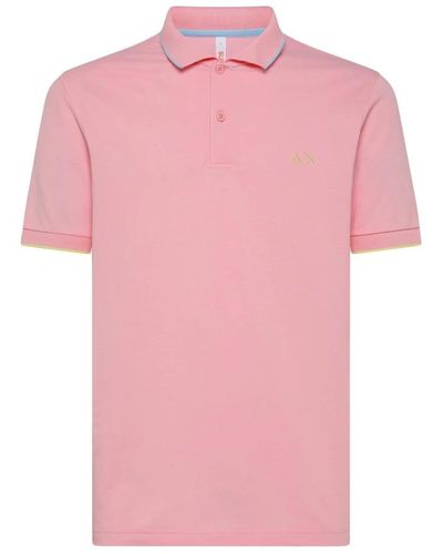 Sun 68 Polo Shirts - Pink