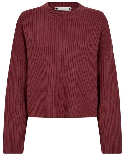 co'couture Round-Neck Knitwear - Red