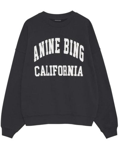 Anine Bing Bio-baumwoll-sweatshirt - Schwarz